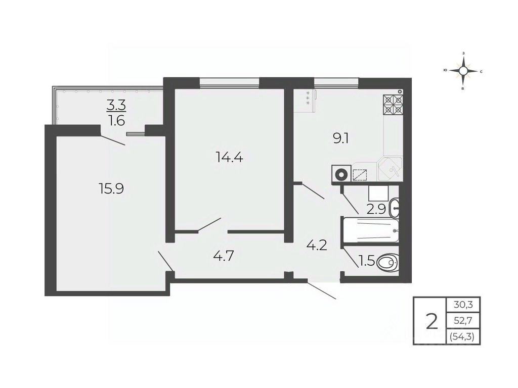 1-BD Apartment Sale, 54.3 sq. m. at Novy Blagodar, 2-y Shakhovskoy proyezd, Volokolamsk, Moscow Region, Russia #1 1-BD Apartment Sale, 54.3 sq. m. at Novy Blagodar, 2-y Shakhovskoy proyezd, Volokolamsk, Moscow Region, Russia #1