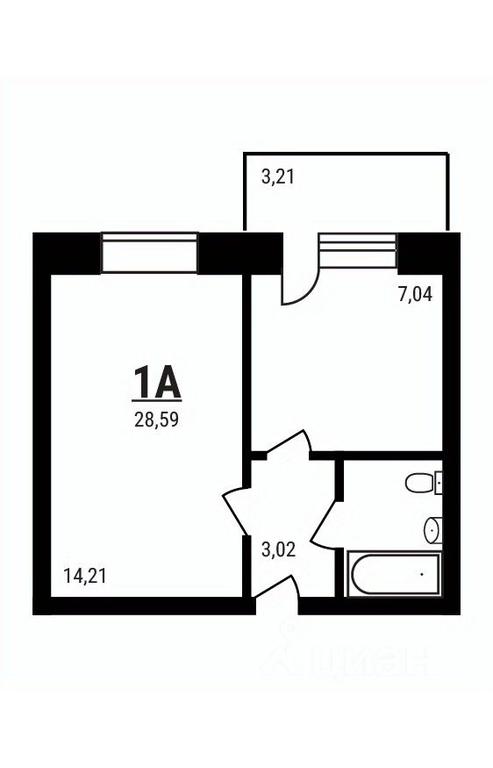 Apartment Sale, 28.59平方米 at Druzhny, mikrorayon Druzhny, rabochiy posyolok Tuchkovo, Ruzskiy City District, Moscow Region, Russia #1 Apartment Sale, 28.59平方米 at Druzhny, mikrorayon Druzhny, rabochiy posyolok Tuchkovo, Ruzskiy City District, Moscow Region, Russia #1