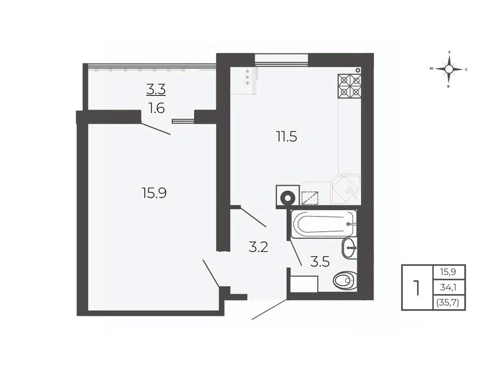 Apartment Sale, 35.7 sq. m. at Novy Blagodar, 2-y Shakhovskoy proyezd, Volokolamsk, Moscow Region, Russia #1 Apartment Sale, 35.7 sq. m. at Novy Blagodar, 2-y Shakhovskoy proyezd, Volokolamsk, Moscow Region, Russia #1