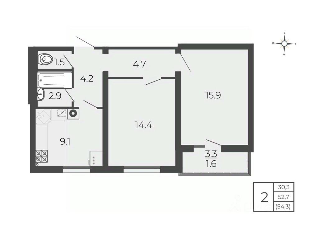 1-BD Apartment Sale, 54.3 sq. m. at Novy Blagodar, 2-y Shakhovskoy proyezd, Volokolamsk, Moscow Region, Russia #1 1-BD Apartment Sale, 54.3 sq. m. at Novy Blagodar, 2-y Shakhovskoy proyezd, Volokolamsk, Moscow Region, Russia #1