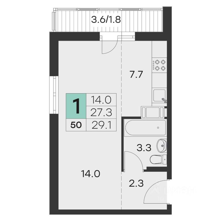 Apartment Sale, 29.1平方米 at Olimp, Mikheenko Street, Khotkovo, Sergiyevo-Posadskiy Urban District, Moscow Region, Russia #1 Apartment Sale, 29.1平方米 at Olimp, Mikheenko Street, Khotkovo, Sergiyevo-Posadskiy Urban District, Moscow Region, Russia #1