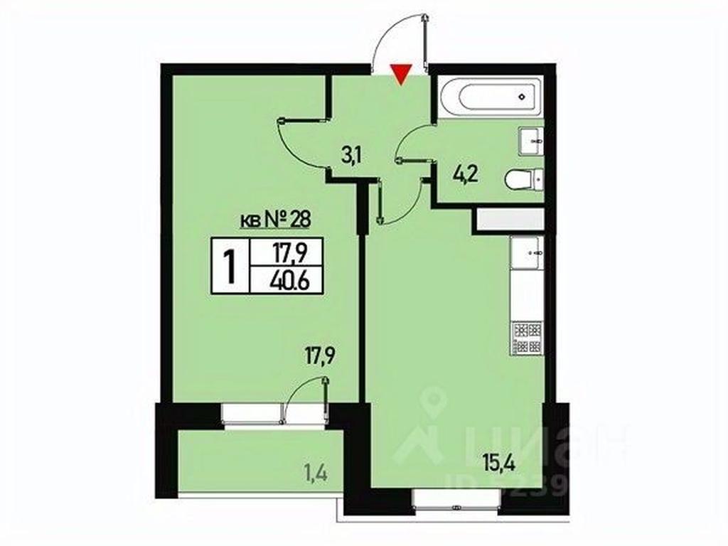 Apartment Sale, 40平方米 at Borisoglebskoe, Generala Donskova Street, Novofyodorovskoye Settlement, Moscow, Russia #1 Apartment Sale, 40平方米 at Borisoglebskoe, Generala Donskova Street, Novofyodorovskoye Settlement, Moscow, Russia #1