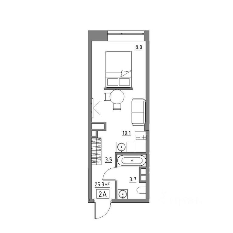 Apartment Sale, 25.3 sq. m. at Rezidentsiya 15, Sosnovaya ulitsa, District of Rastorguevo, Vidnoye, Leninskiy City District, Moscow Region, Russia #1 Apartment Sale, 25.3 sq. m. at Rezidentsiya 15, Sosnovaya ulitsa, District of Rastorguevo, Vidnoye, Leninskiy City District, Moscow Region, Russia #1