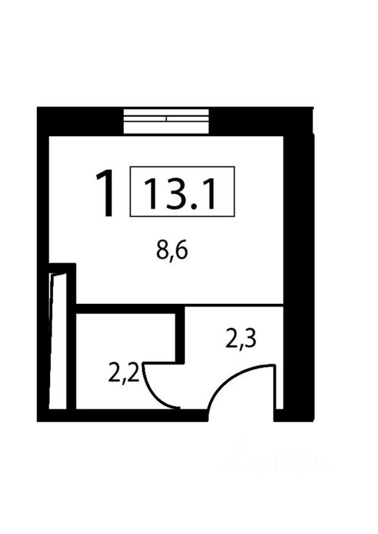 Apartment Sale, 13.1 sq. m. at New Form Aminevskoe (Nyu Form Aminevskoe), Aminyevskoye Highway, Moscow, Russia #2
