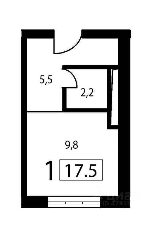 Apartment Sale, 17.5平方米 at New Form Aminevskoe (Nyu Form Aminevskoe), Aminyevskoye Highway, Moscow, Russia #2 Apartment Sale, 17.5平方米 at New Form Aminevskoe (Nyu Form Aminevskoe), Aminyevskoye Highway, Moscow, Russia #2