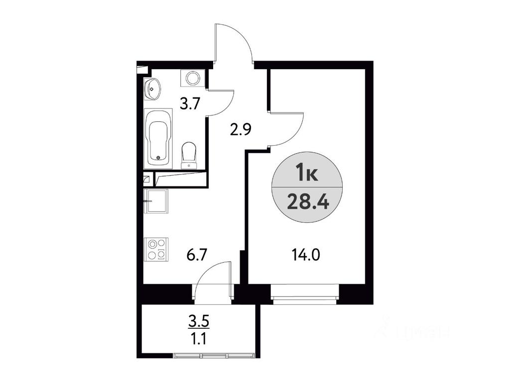 Apartment Sale, 28.4 sq. m. at Solnechnaya dolina, Fryanovskoye shosse, 64к1, Schyolkovo, Moscow Region, Russia #1 Apartment Sale, 28.4 sq. m. at Solnechnaya dolina, Fryanovskoye shosse, 64к1, Schyolkovo, Moscow Region, Russia #1