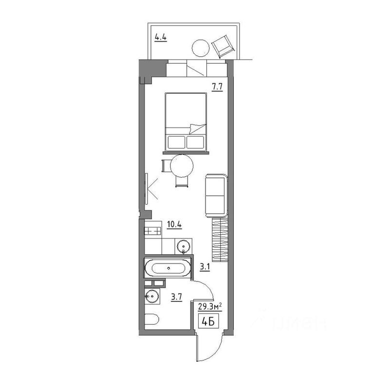 Apartment Sale, 29.3平方米 at Rezidentsiya 15, Sosnovaya ulitsa, District of Rastorguevo, Vidnoye, Leninskiy City District, Moscow Region, Russia #1 Apartment Sale, 29.3平方米 at Rezidentsiya 15, Sosnovaya ulitsa, District of Rastorguevo, Vidnoye, Leninskiy City District, Moscow Region, Russia #1