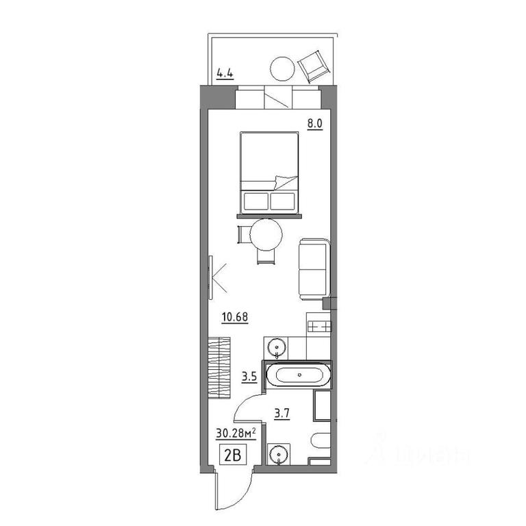 Apartment Sale, 30.28平方米 at Rezidentsiya 15, Sosnovaya ulitsa, District of Rastorguevo, Vidnoye, Leninskiy City District, Moscow Region, Russia #1 Apartment Sale, 30.28平方米 at Rezidentsiya 15, Sosnovaya ulitsa, District of Rastorguevo, Vidnoye, Leninskiy City District, Moscow Region, Russia #1
