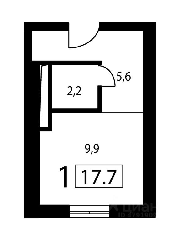 Apartment Sale, 17.7 sq. m. at New Form Aminevskoe (Nyu Form Aminevskoe), Aminyevskoye Highway, Moscow, Russia #2