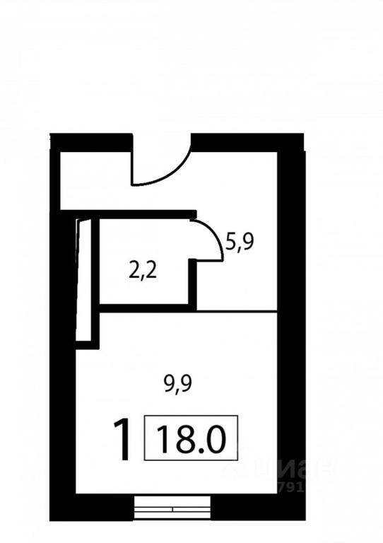 Apartment Sale, 17.7 sq. m. at New Form Aminevskoe (Nyu Form Aminevskoe), Aminyevskoye Highway, Moscow, Russia #1