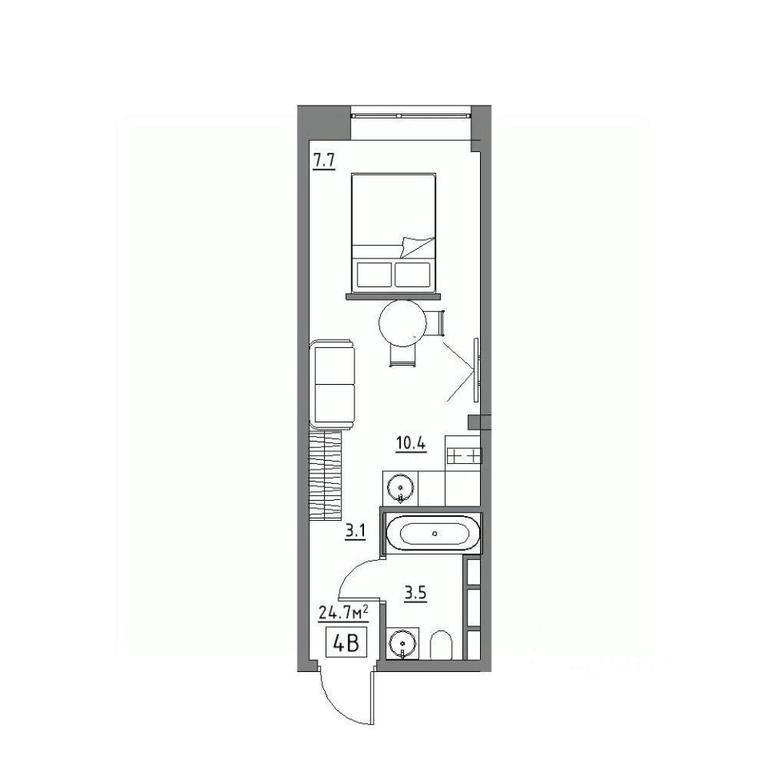 Apartment Sale, 24.7平方米 at Rezidentsiya 15, Sosnovaya ulitsa, District of Rastorguevo, Vidnoye, Leninskiy City District, Moscow Region, Russia #1 Apartment Sale, 24.7平方米 at Rezidentsiya 15, Sosnovaya ulitsa, District of Rastorguevo, Vidnoye, Leninskiy City District, Moscow Region, Russia #1
