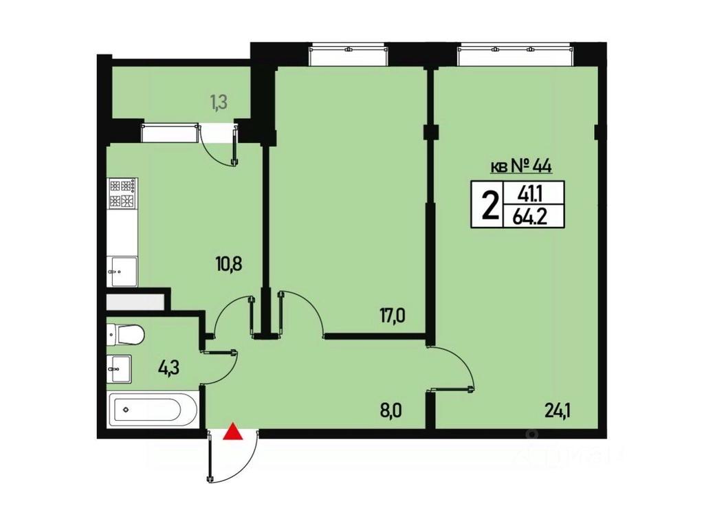 1-BD Apartment Sale, 64平方米 at Borisoglebskoe, Generala Donskova Street, Novofyodorovskoye Settlement, Moscow, Russia #1 1-BD Apartment Sale, 64平方米 at Borisoglebskoe, Generala Donskova Street, Novofyodorovskoye Settlement, Moscow, Russia #1