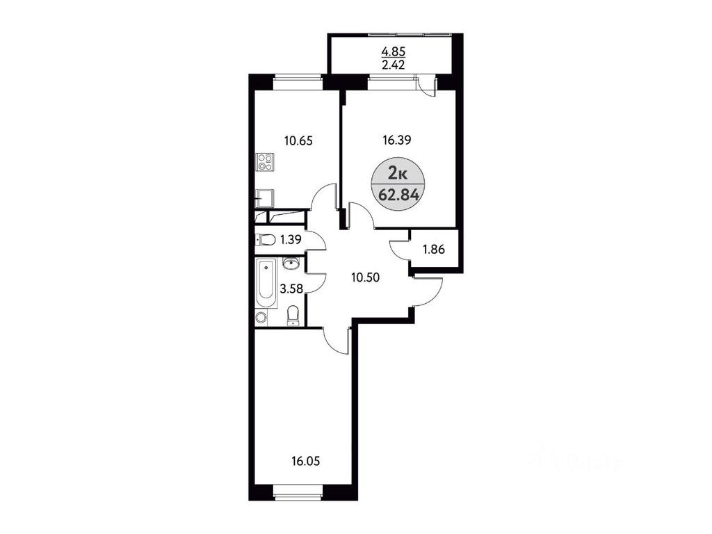 1-BD Apartment Sale, 62.84平方米 at Solnechnaya dolina, Fryanovskoye shosse, 64к1, Schyolkovo, Moscow Region, Russia #1 1-BD Apartment Sale, 62.84平方米 at Solnechnaya dolina, Fryanovskoye shosse, 64к1, Schyolkovo, Moscow Region, Russia #1