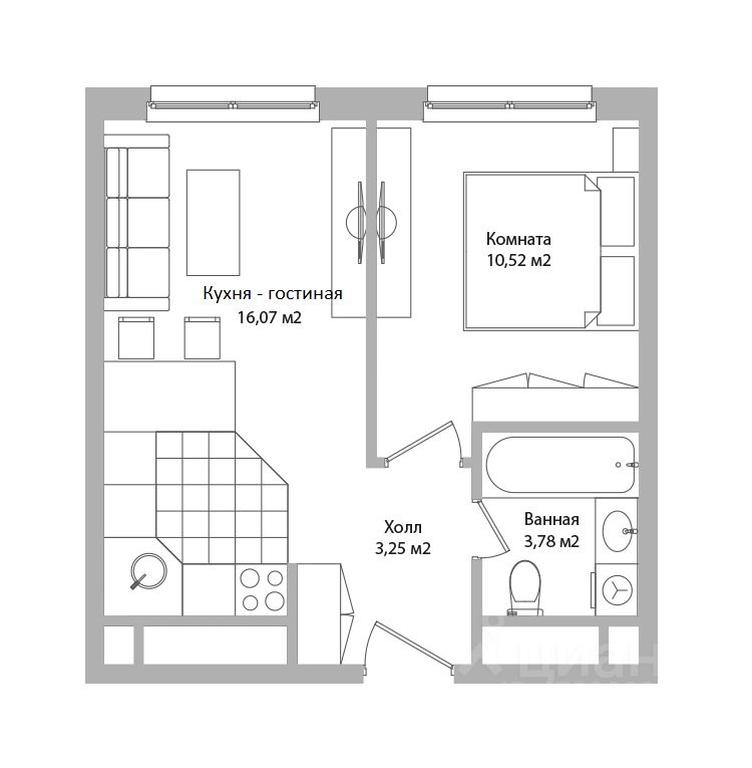 Apartment Sale, 33.6 sq. m. at po ul. Sukromka, Sukromka Street, Mytischi, Moscow Region, Russia #1 Apartment Sale, 33.6 sq. m. at po ul. Sukromka, Sukromka Street, Mytischi, Moscow Region, Russia #1