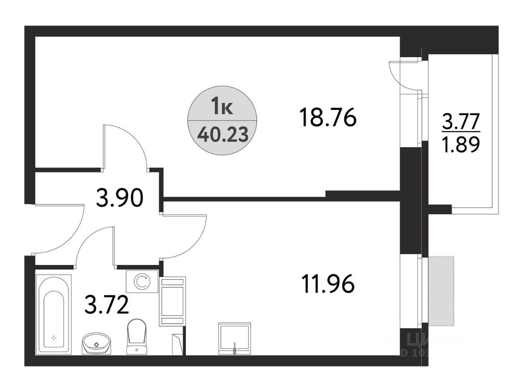 Apartment Sale, 40.23平方米 at Dom na Sirenevoy, Polevaya ulitsa, Schyolkovo, Moscow Region, Russia #1 Apartment Sale, 40.23平方米 at Dom na Sirenevoy, Polevaya ulitsa, Schyolkovo, Moscow Region, Russia #1