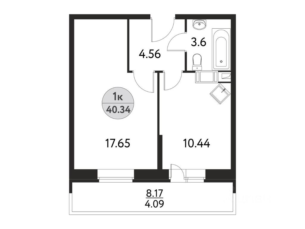 Apartment Sale, 40.34 sq. m. at Dom na Sirenevoy, Polevaya ulitsa, Schyolkovo, Moscow Region, Russia #1 Apartment Sale, 40.34 sq. m. at Dom na Sirenevoy, Polevaya ulitsa, Schyolkovo, Moscow Region, Russia #1