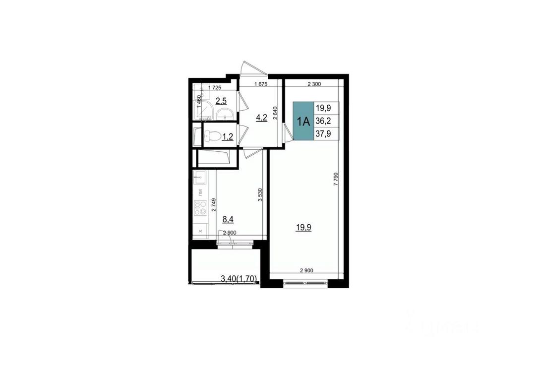 Apartment Sale, 37.9 sq. m. at Mikrorayon 6 6A, 6A mikrorayon, Odintsovo, Moscow Region, Russia #1 Apartment Sale, 37.9 sq. m. at Mikrorayon 6 6A, 6A mikrorayon, Odintsovo, Moscow Region, Russia #1