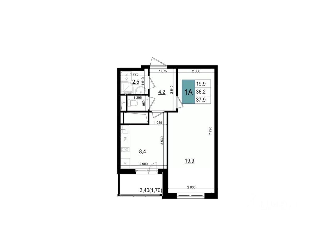 Apartment Sale, 37.9 sq. m. at Mikrorayon 6 6A, 6A mikrorayon, Odintsovo, Moscow Region, Russia #1 Apartment Sale, 37.9 sq. m. at Mikrorayon 6 6A, 6A mikrorayon, Odintsovo, Moscow Region, Russia #1