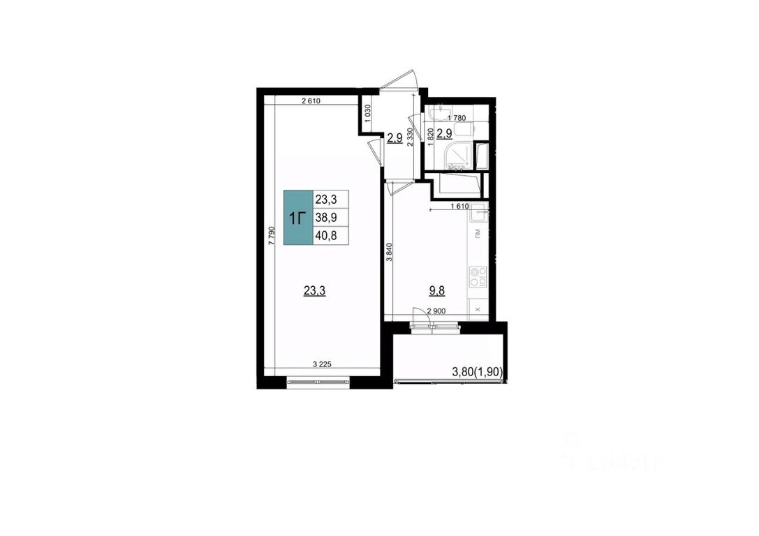 Apartment Sale, 40.8平方米 at Mikrorayon 6 6A, 6A mikrorayon, Odintsovo, Moscow Region, Russia #1 Apartment Sale, 40.8平方米 at Mikrorayon 6 6A, 6A mikrorayon, Odintsovo, Moscow Region, Russia #1