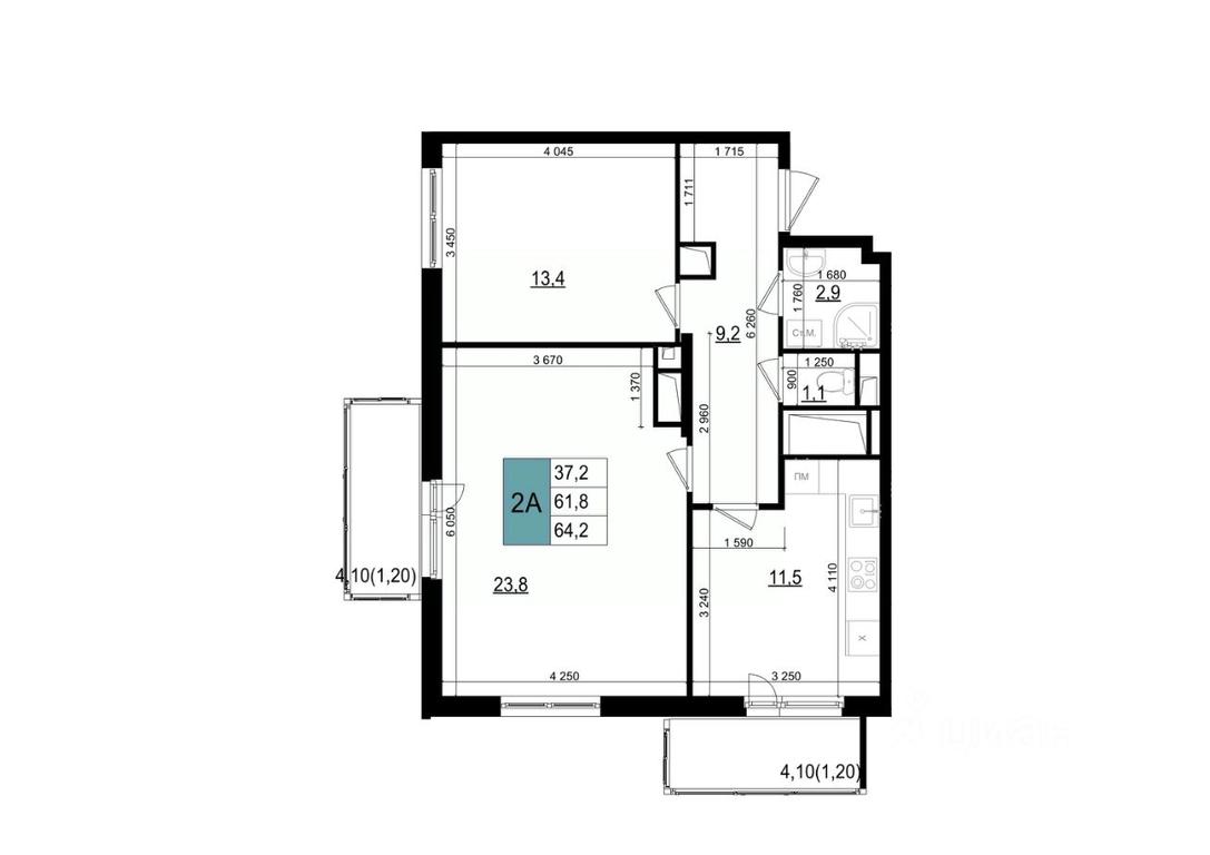 1-BD Apartment Sale, 64.2平方米 at Mikrorayon 6 6A, 6A mikrorayon, Odintsovo, Moscow Region, Russia #1 1-BD Apartment Sale, 64.2平方米 at Mikrorayon 6 6A, 6A mikrorayon, Odintsovo, Moscow Region, Russia #1