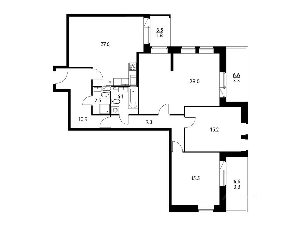 2-BD Apartment Sale, 121.5 sq. m. at Solnechny Park, zhiloy kompleks Solnechny park, Schyolkovo, Moscow Region, Russia #1 2-BD Apartment Sale, 121.5 sq. m. at Solnechny Park, zhiloy kompleks Solnechny park, Schyolkovo, Moscow Region, Russia #1