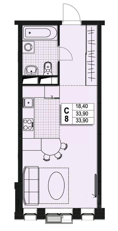 Apartment Sale, 33.6 sq. m. at Atlantis, Novomytischinsky Avenue, Mytischi, Moscow Region, Russia #1 Apartment Sale, 33.6 sq. m. at Atlantis, Novomytischinsky Avenue, Mytischi, Moscow Region, Russia #1