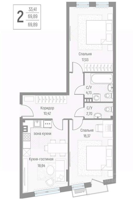 1-BD Apartment Sale, 70.1 sq. m. at Elyon, zhiloy kompleks Elyon, derevnya Kryukovo, Odintsovskiy Urban District, Moscow Region, Russia #1 1-BD Apartment Sale, 70.1 sq. m. at Elyon, zhiloy kompleks Elyon, derevnya Kryukovo, Odintsovskiy Urban District, Moscow Region, Russia #1