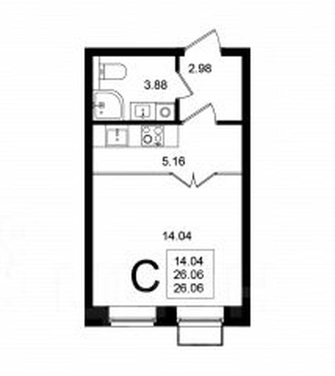 Apartment Sale, 26.06 sq. m. at Mishino-2, Ozyornaya Street, Khimki, Moscow Region, Russia #1 Apartment Sale, 26.06 sq. m. at Mishino-2, Ozyornaya Street, Khimki, Moscow Region, Russia #1