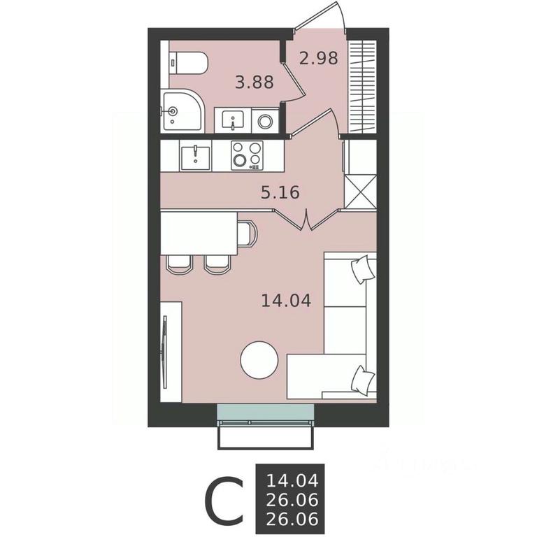 Apartment Sale, 26.06 sq. m. at Mishino-2, Ozyornaya Street, Khimki, Moscow Region, Russia #2 Apartment Sale, 26.06 sq. m. at Mishino-2, Ozyornaya Street, Khimki, Moscow Region, Russia #2