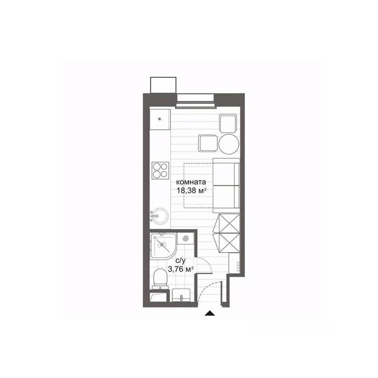 Apartment Sale, 22.14平方米 at MFK CITIMIX Novokosino, Nikolaya Starostina Street, вл14, Moscow, Russia #2 Apartment Sale, 22.14平方米 at MFK CITIMIX Novokosino, Nikolaya Starostina Street, вл14, Moscow, Russia #2