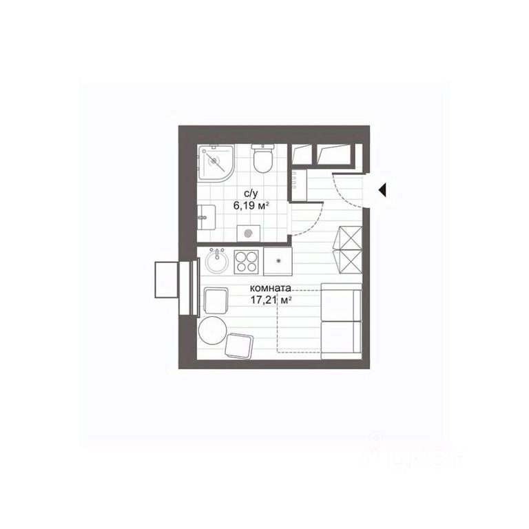 Apartment Sale, 23.62 sq. m. at MFK CITIMIX Novokosino, Nikolaya Starostina Street, вл14, Moscow, Russia #2 Apartment Sale, 23.62 sq. m. at MFK CITIMIX Novokosino, Nikolaya Starostina Street, вл14, Moscow, Russia #2