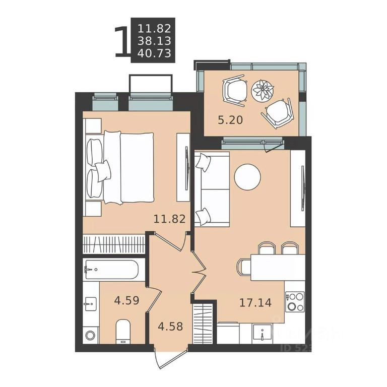 Apartment Sale, 40.73 sq. m. at Mishino-2, Ozyornaya Street, Khimki, Moscow Region, Russia #2 Apartment Sale, 40.73 sq. m. at Mishino-2, Ozyornaya Street, Khimki, Moscow Region, Russia #2