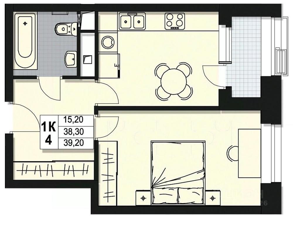 Apartment Sale, 38.3 sq. m. at Atlantis, Novomytischinsky Avenue, Mytischi, Moscow Region, Russia #2 Apartment Sale, 38.3 sq. m. at Atlantis, Novomytischinsky Avenue, Mytischi, Moscow Region, Russia #2