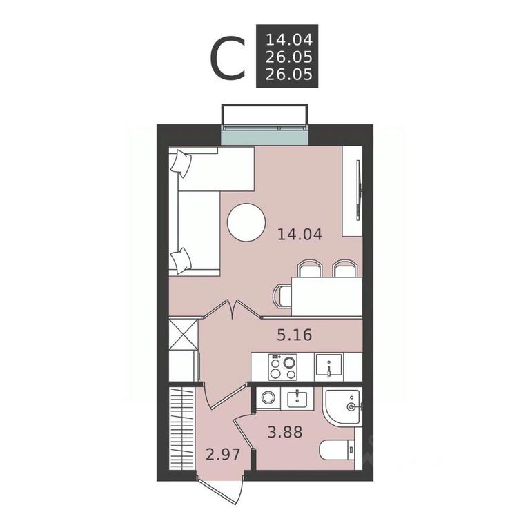 Apartment Sale, 26.05 sq. m. at Mishino-2, Ozyornaya Street, Khimki, Moscow Region, Russia #2 Apartment Sale, 26.05 sq. m. at Mishino-2, Ozyornaya Street, Khimki, Moscow Region, Russia #2