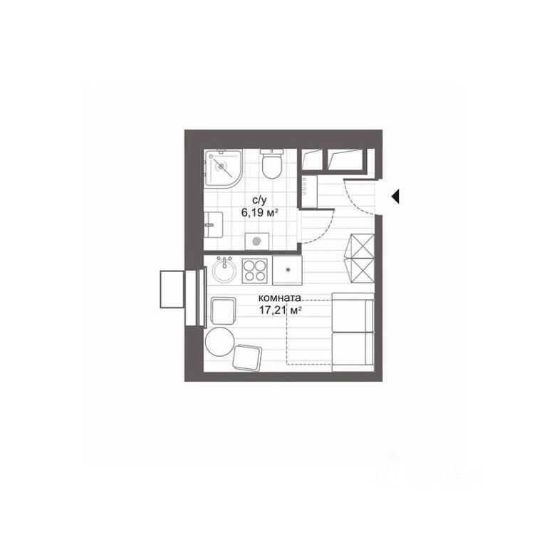 Apartment Sale, 23.62平方米 at MFK CITIMIX Novokosino, Nikolaya Starostina Street, вл14, Moscow, Russia #2 Apartment Sale, 23.62平方米 at MFK CITIMIX Novokosino, Nikolaya Starostina Street, вл14, Moscow, Russia #2