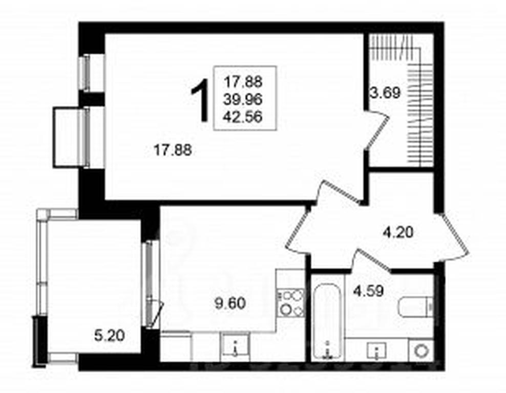 Apartment Sale, 42.56 sq. m. at Mishino-2, Ozyornaya Street, Khimki, Moscow Region, Russia #1 Apartment Sale, 42.56 sq. m. at Mishino-2, Ozyornaya Street, Khimki, Moscow Region, Russia #1