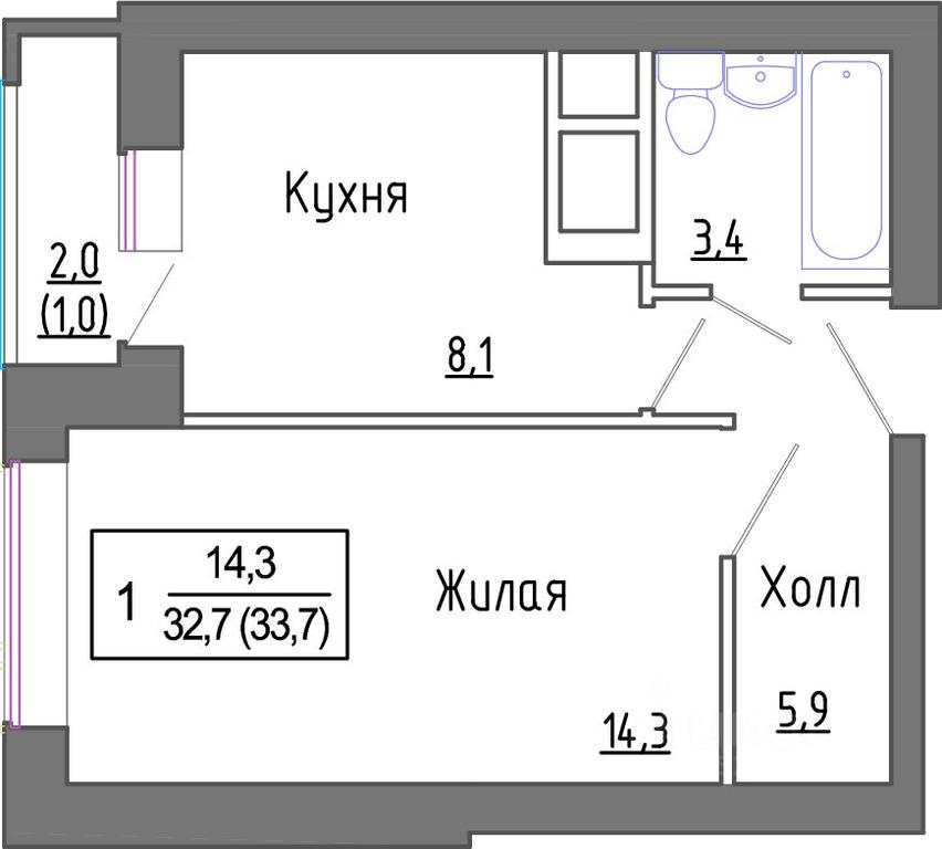 Apartment Sale, 33.1 sq. m. at Novoe Zamitino, Sadovaya ulitsa, derevnya Saburovo, Krasnogorsk Urban District, Moscow Region, Russia #1 Apartment Sale, 33.1 sq. m. at Novoe Zamitino, Sadovaya ulitsa, derevnya Saburovo, Krasnogorsk Urban District, Moscow Region, Russia #1