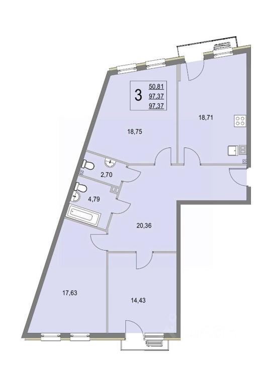 2-BD Apartment Sale, 97.4 sq. m. at Elyon, zhiloy kompleks Elyon, derevnya Kryukovo, Odintsovskiy Urban District, Moscow Region, Russia #1 2-BD Apartment Sale, 97.4 sq. m. at Elyon, zhiloy kompleks Elyon, derevnya Kryukovo, Odintsovskiy Urban District, Moscow Region, Russia #1