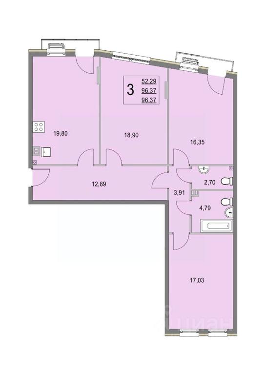 2-BD Apartment Sale, 96.2 sq. m. at Elyon, zhiloy kompleks Elyon, derevnya Kryukovo, Odintsovskiy Urban District, Moscow Region, Russia #1 2-BD Apartment Sale, 96.2 sq. m. at Elyon, zhiloy kompleks Elyon, derevnya Kryukovo, Odintsovskiy Urban District, Moscow Region, Russia #1