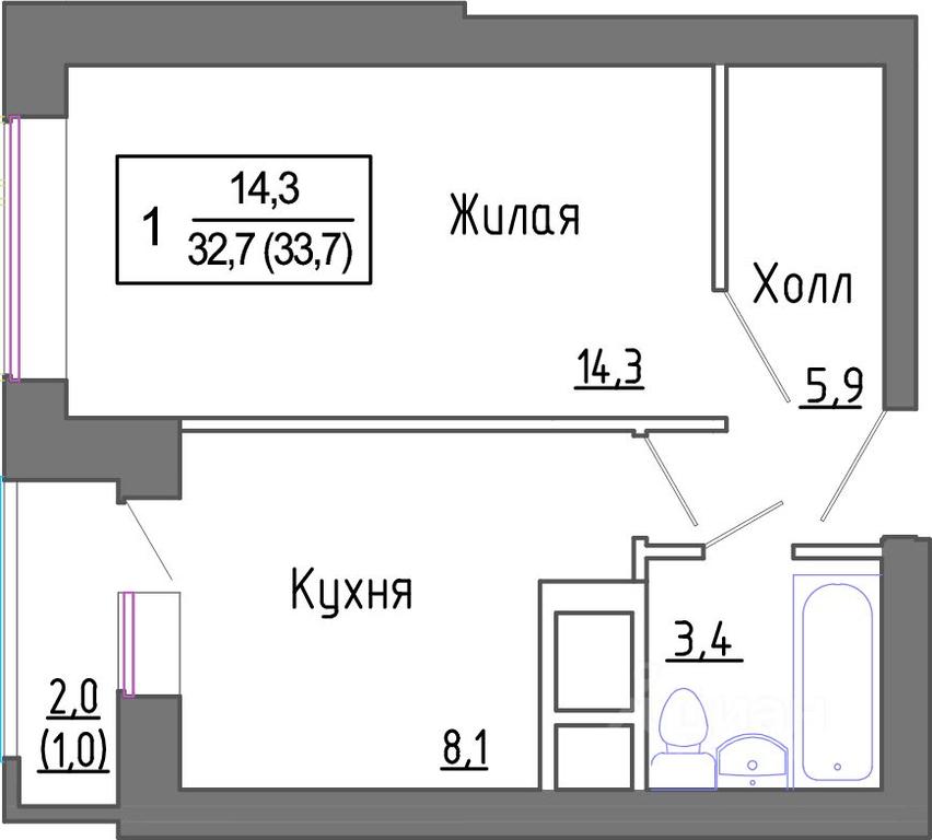 Apartment Sale, 33.3平方米 at Novoe Zamitino, Sadovaya ulitsa, derevnya Saburovo, Krasnogorsk Urban District, Moscow Region, Russia #1 Apartment Sale, 33.3平方米 at Novoe Zamitino, Sadovaya ulitsa, derevnya Saburovo, Krasnogorsk Urban District, Moscow Region, Russia #1