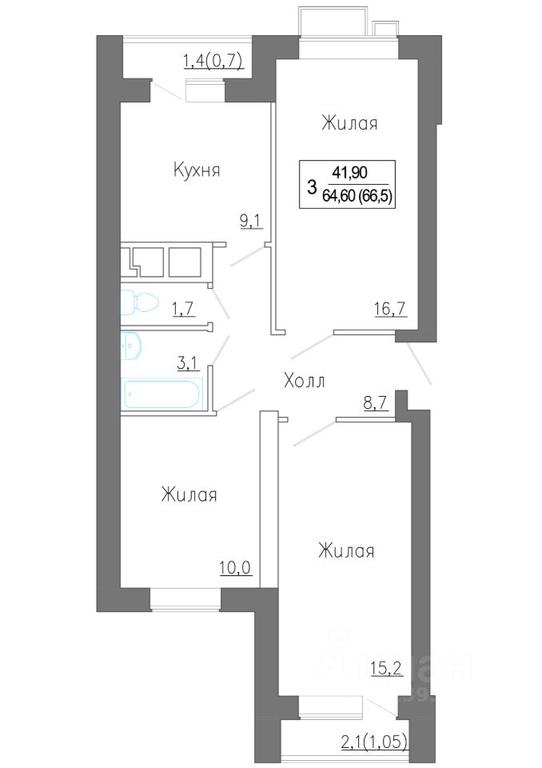 2-BD Apartment Sale, 66.5 sq. m. at Novoe Zamitino, Sadovaya ulitsa, derevnya Saburovo, Krasnogorsk Urban District, Moscow Region, Russia #1 2-BD Apartment Sale, 66.5 sq. m. at Novoe Zamitino, Sadovaya ulitsa, derevnya Saburovo, Krasnogorsk Urban District, Moscow Region, Russia #1