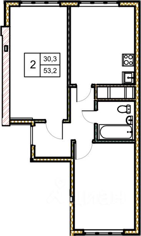 1-BD Apartment Sale, 53.5 sq. m. at Novoe Zamitino, Sadovaya ulitsa, derevnya Saburovo, Krasnogorsk Urban District, Moscow Region, Russia #2 1-BD Apartment Sale, 53.5 sq. m. at Novoe Zamitino, Sadovaya ulitsa, derevnya Saburovo, Krasnogorsk Urban District, Moscow Region, Russia #2