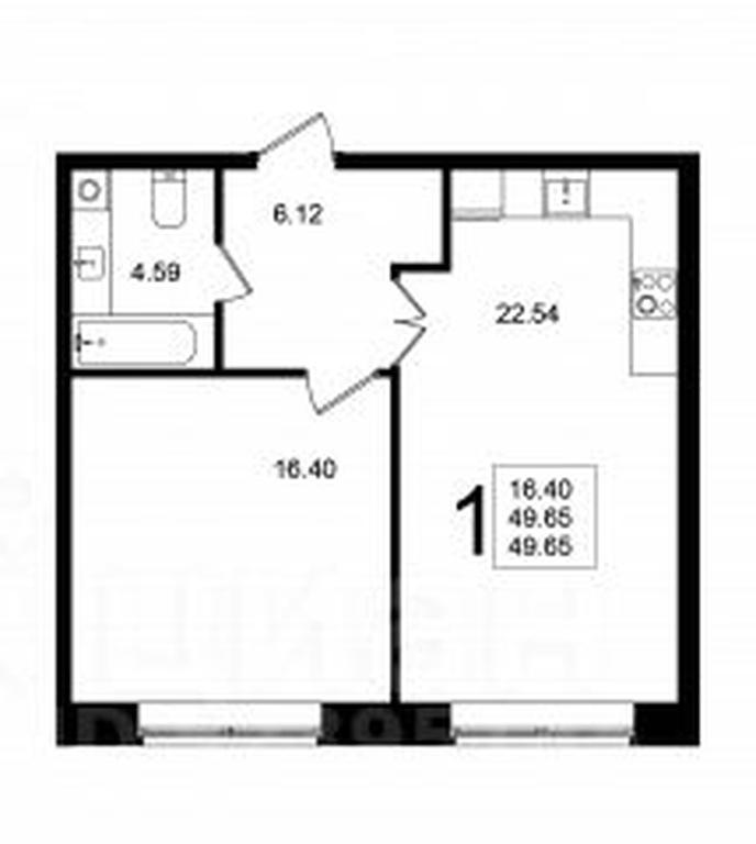 Apartment Sale, 49.65 sq. m. at Mishino-2, Ozyornaya Street, Khimki, Moscow Region, Russia #1