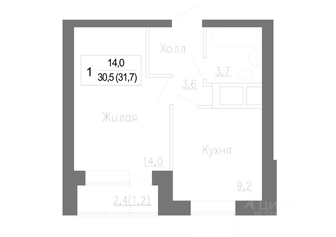 Apartment Sale, 32.2 sq. m. at Novoe Zamitino, Sadovaya ulitsa, derevnya Saburovo, Krasnogorsk Urban District, Moscow Region, Russia #1 Apartment Sale, 32.2 sq. m. at Novoe Zamitino, Sadovaya ulitsa, derevnya Saburovo, Krasnogorsk Urban District, Moscow Region, Russia #1