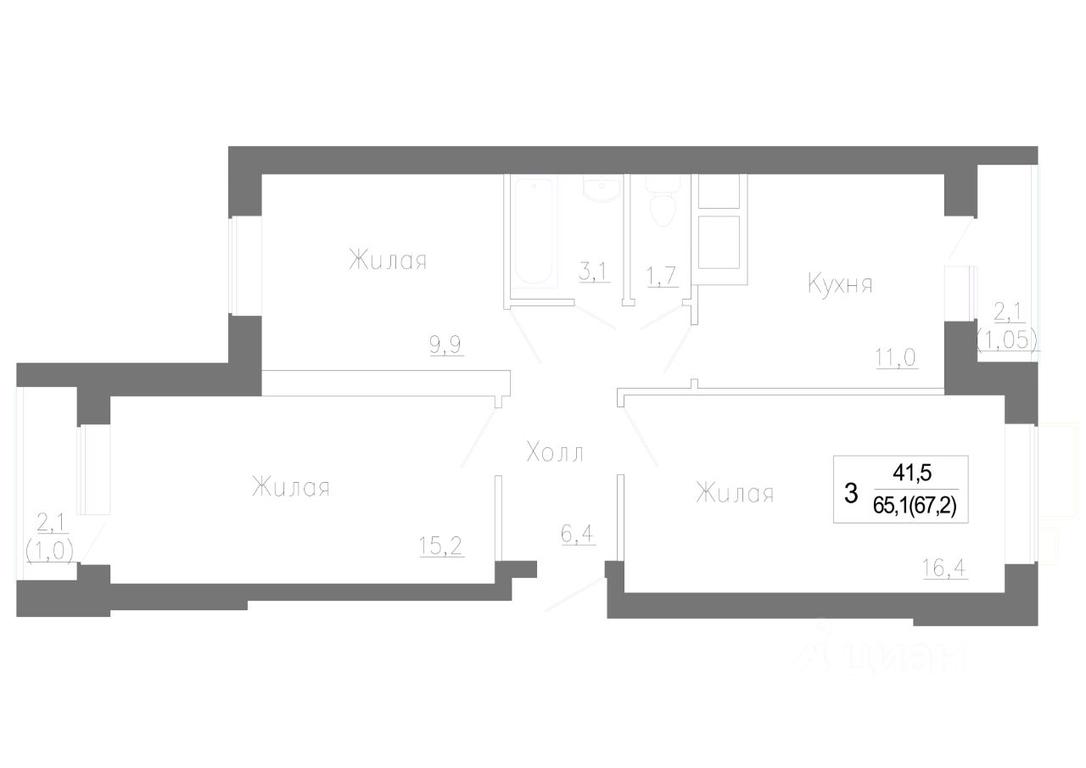 2-BD Apartment Sale, 68.8 sq. m. at Novoe Zamitino, Sadovaya ulitsa, derevnya Saburovo, Krasnogorsk Urban District, Moscow Region, Russia #1 2-BD Apartment Sale, 68.8 sq. m. at Novoe Zamitino, Sadovaya ulitsa, derevnya Saburovo, Krasnogorsk Urban District, Moscow Region, Russia #1