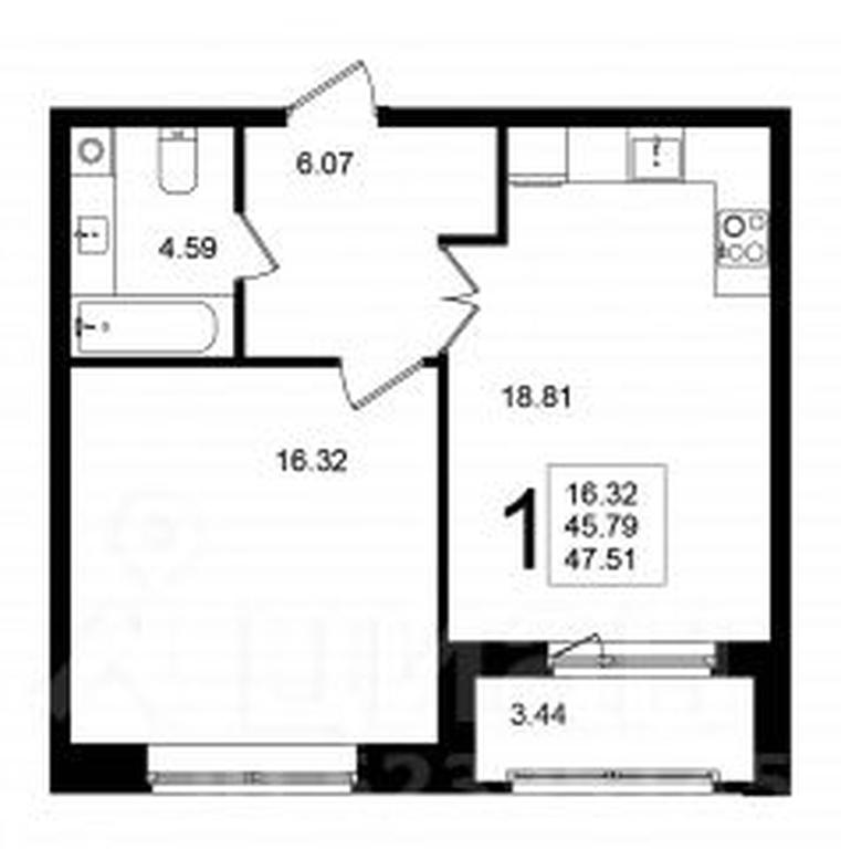 Apartment Sale, 47.6 sq. m. at Mishino-2, Ozyornaya Street, Khimki, Moscow Region, Russia #1 Apartment Sale, 47.6 sq. m. at Mishino-2, Ozyornaya Street, Khimki, Moscow Region, Russia #1
