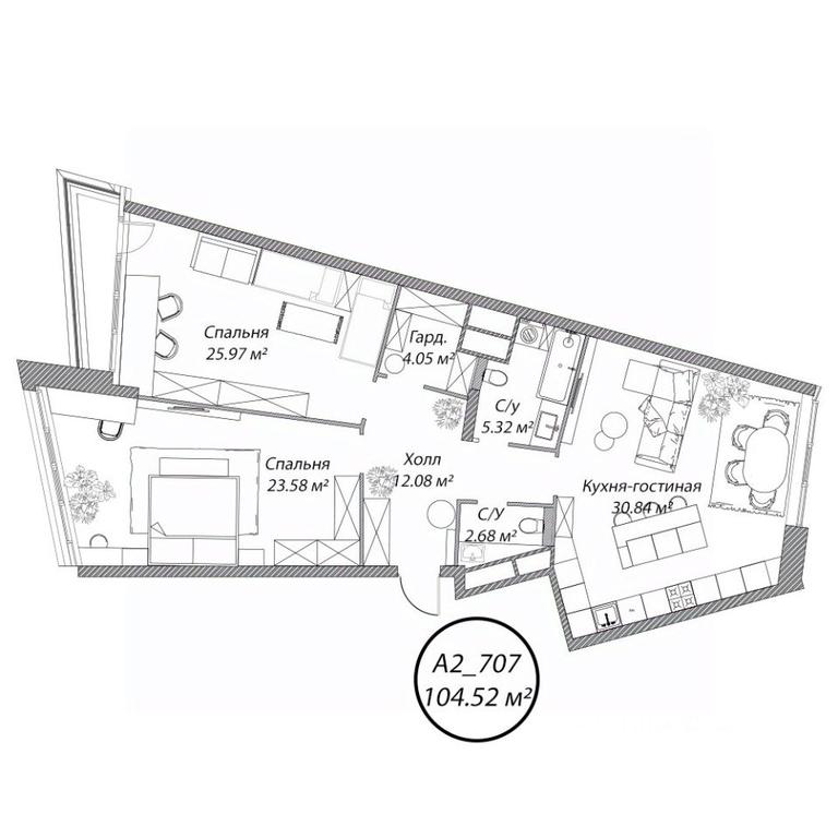 2-BD Apartment Sale, 104.6平方米 at Klubny dom Rublevo, 5th Myakininskaya Street, 20, Moscow, Russia #1 2-BD Apartment Sale, 104.6平方米 at Klubny dom Rublevo, 5th Myakininskaya Street, 20, Moscow, Russia #1