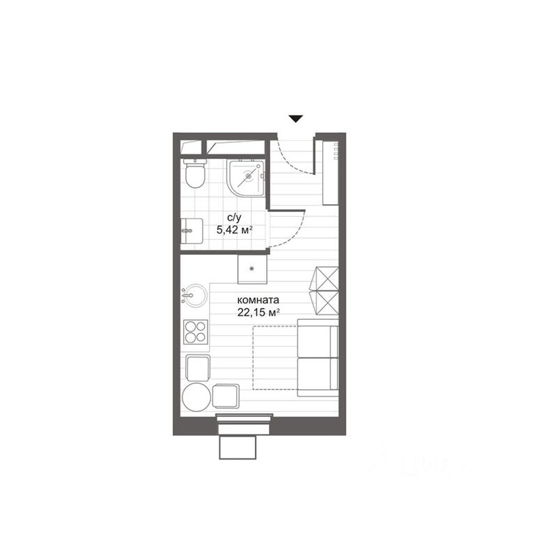 Apartment Sale, 27.81平方米 at MFK CITIMIX Novokosino, Nikolaya Starostina Street, вл14, Moscow, Russia #2 Apartment Sale, 27.81平方米 at MFK CITIMIX Novokosino, Nikolaya Starostina Street, вл14, Moscow, Russia #2