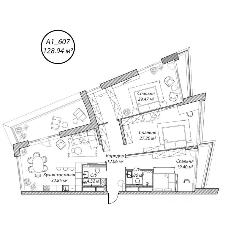 3-BD Apartment Sale, 129 sq. m. at Klubny dom Rublevo, 5th Myakininskaya Street, 20, Moscow, Russia #1 3-BD Apartment Sale, 129 sq. m. at Klubny dom Rublevo, 5th Myakininskaya Street, 20, Moscow, Russia #1