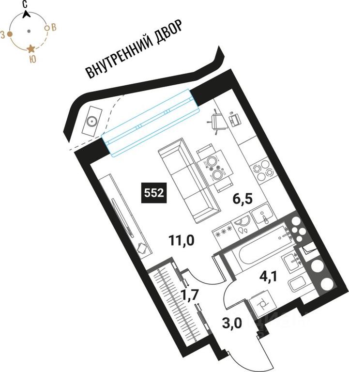 Apartment Sale, 26.3 sq. m. at Intelligent, Semyonovskaya Embankment, Moscow, Russia #1 Apartment Sale, 26.3 sq. m. at Intelligent, Semyonovskaya Embankment, Moscow, Russia #1